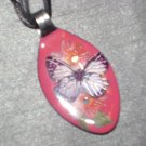 BUTTERFLY Spoon Pendant / Necklace   Upcycle