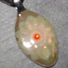 FLOWER FLORAL Spoon Pendant / Necklace   Upcycle