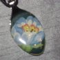 FLOWER FLORAL Spoon Pendant / Necklace   Upcycle