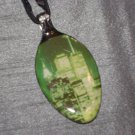 NYC TWIN TOWERS Spoon Pendant / Necklace   Upcycle