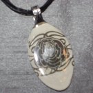 TRIBAL ROSE Spoon Pendant / Necklace   Upcycle
