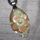 FLOWER FLORAL Spoon Pendant / Necklace   Upcycle