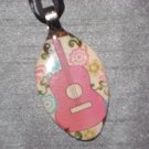 GUITAR Spoon Pendant / Necklace   Upcycle