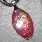 CHERRIES CHERRY Spoon Pendant / Necklace   Upcycle