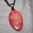 FLOWER FLORAL Spoon Pendant / Necklace   Upcycle