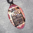 BE AS WILD AS YOUR LIPSTICK SUGGESTS YOU ARE Spoon Pendant / Necklace   Upcycle