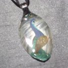 PEACOCK Spoon Pendant / Necklace   Upcycle