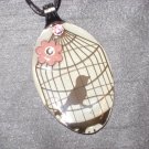 BUTTERFLY Serving Spoon Pendant / Necklace   Upcycle