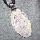 FLOWER FLORAL Spoon Pendant / Necklace   Upcycle
