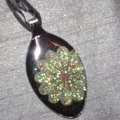 FLOWER FLORAL Spoon Pendant / Necklace   Upcycle