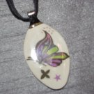 BUTTERFLY Spoon Pendant / Necklace   Upcycle
