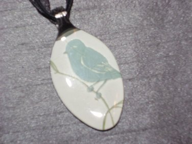 BIRD Spoon Pendant / Necklace   Upcycle