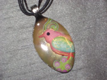 BIRD Spoon Pendant / Necklace   Upcycle