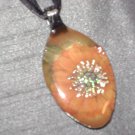 FLOWER FLORAL Spoon Pendant / Necklace   Upcycle