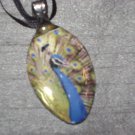 PEACOCK Spoon Pendant / Necklace   Upcycle