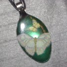 CREAM FLORAL BOUQUET Spoon Pendant / Necklace   Upcycle