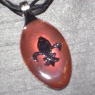 FLEUR DE LIS Spoon Pendant / Necklace   Upcycle