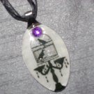 BIRD BIRDCAGE Spoon Pendant / Necklace   Upcycle
