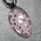 PURPLE FLORAL BOUQUET Spoon Pendant / Necklace   Upcycle