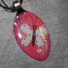 BUTTERFLY Spoon Pendant / Necklace   Upcycle