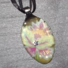 FLOWER FLORAL Spoon Pendant / Necklace   Upcycle