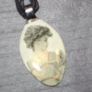VINTAGE ANTIQUE LADY Spoon Pendant / Necklace   Upcycle