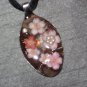 CHERRY BLOSSOMS Spoon Pendant / Necklace   Upcycle
