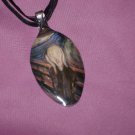 EDVARD MUNCH THE SCREAM Spoon Pendant / Necklace   Upcycle