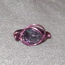 PURPLE Wire Wrapped Ring- Size 7
