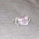CLEAR VIOLET Wire Wrapped Ring- Size 7 1/2