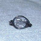 BLACK Wire Wrapped Ring- Size 7 1/2