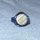 BLUE COPPER Wire Wrapped Ring- Size 7 1/2