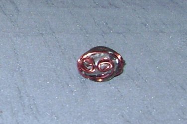 COPPER Wire Wrapped Ring- Size 9