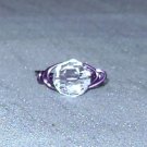 PURPLE Wire Wrapped Ring- Size 7