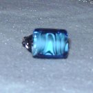 BLUE BLACK Wire Wrapped Ring- Size 8