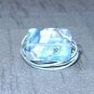 BLUE SILVER Wire Wrapped Ring- Size 7 1/2