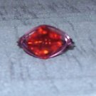 RED PURPLE Wire Wrapped Ring- Size 8 1/4
