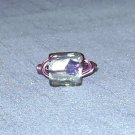 VIOLET Wire Wrapped Ring- Size 8 1/2