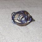 BLUE Wire Wrapped Ring- Size 9 1/2