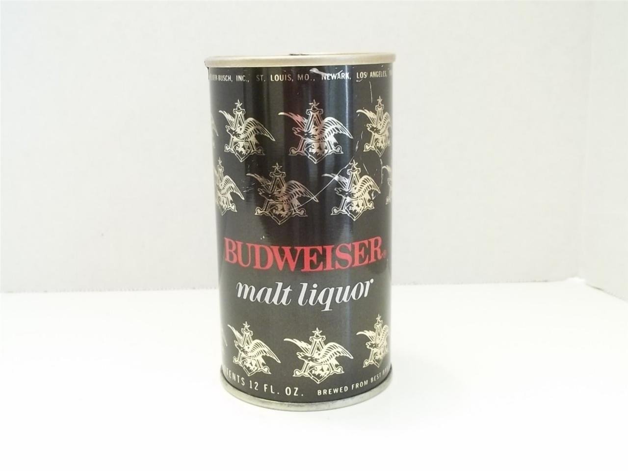 BUDWEISER MALT LIQUOR SS BEER CAN ANHEUSER BUSCH RARE COLLECTIBLE