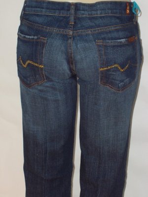 Seven BootCut Gold Swarovski Crystal SZ 26