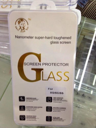 Premium Tempered Glass Screen Protector for Apple iphone 5 5c 5s with Retail Pack