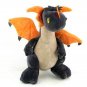 Funny  Plush Dragon Toy Stuffed Animal by NICI toys Grey 12" Tall Kid Gift