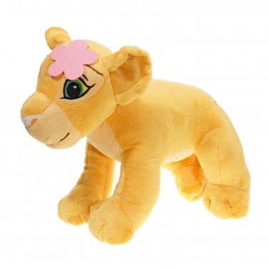 Fantastic Nala Cub w/ Pink Flower 12 inch Plush Stuffed Animal- Disney LION KING