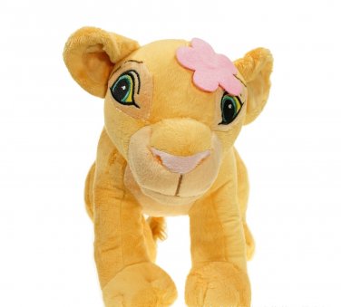 Rare Nala Cub w/ Pink Flower 12inch Plush Stuffed Animal- Disney LION KING