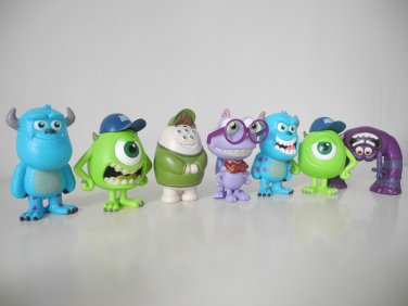 Rare Disney x 7-11 Monster Inc Figures Buddies doll Set (7pcs all)
