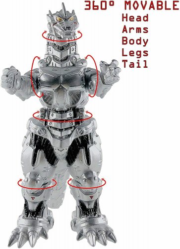 Cool Mechagodzilla Godzilla 2018 Movie Machine Dragon Silver Monster 7" Figure