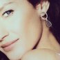 Gray Druzy Earrings, Silver Diamond Post Stud, Sparkly, Unique Bride, Wedding, Bridal, Teardrop