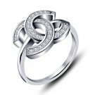 Round White CZ in 925 Sterling Silver Classy Fashion Ring Size 5 67 8 9