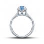 FJ EHS 925 Silver CZ Disney Princess inspired Cinderella Engagement Ring